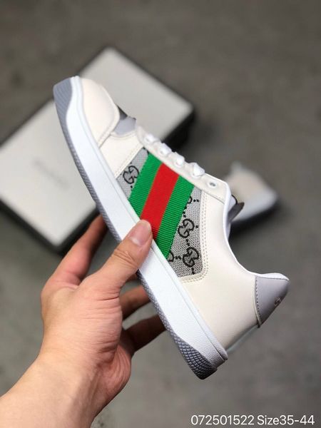 gucci 2020新款 拼色刺繡情侶款低幫休閒板鞋