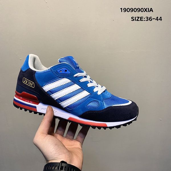 adidas originals zx750 2019新款 三葉草復古情侶款休閒慢跑鞋