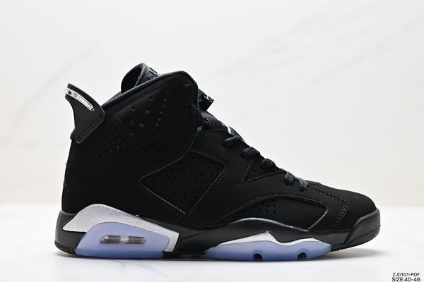 Nike Air Jordan 6 Retro OG 黑色男女鞋中幫復古休閒運動文化籃球鞋