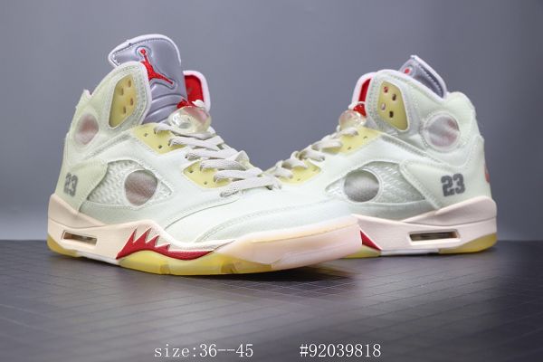 Off White x Nike Air Jordan 5 2020新款 OW聯名AJ5男女生籃球鞋