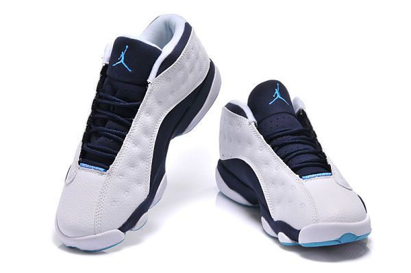air jordan 13代 2015新款 低幫30週年複刻版 熊貓時尚男生球鞋 白藍色