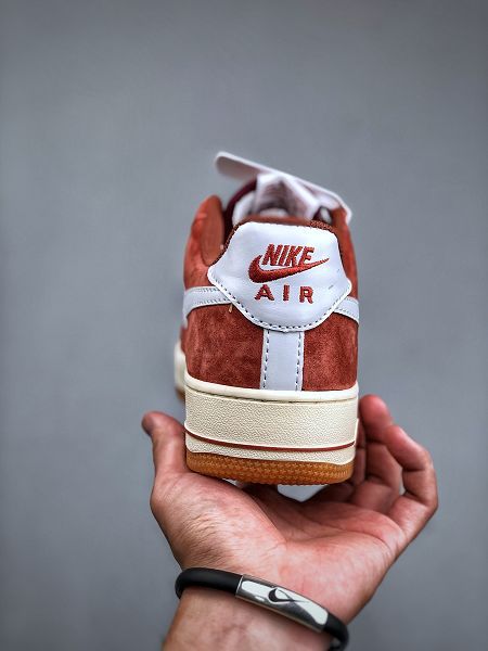 Nike Air Force 1 Low 07 紅棕麂皮 男女款休閒板鞋