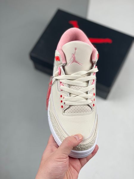 Air Jordan 3 RetroLaser Orange 2022新款 邁克爾·喬丹AJ3代女款中幫復古運動籃球鞋