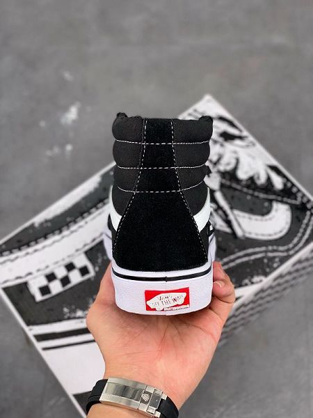 Vans Old Skool 2021新款 萬斯帆布麂皮拼接高幫男女款休閑板鞋