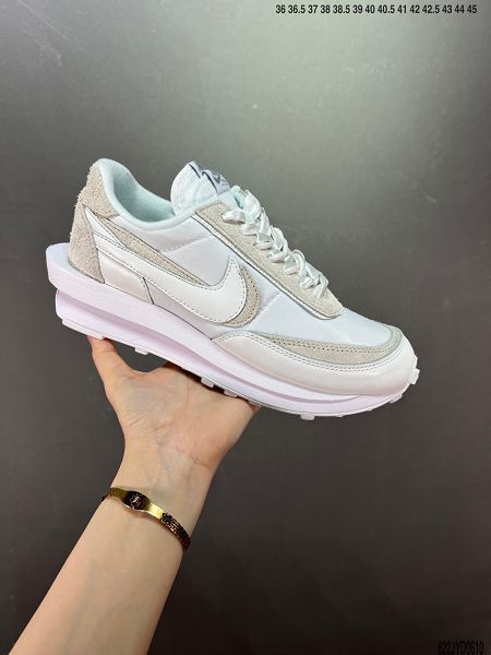 Undercover x Sacai x Nike LDWaffle 三方聯名走秀款解構雙底雙勾雙鞋舌華夫男女款慢跑鞋