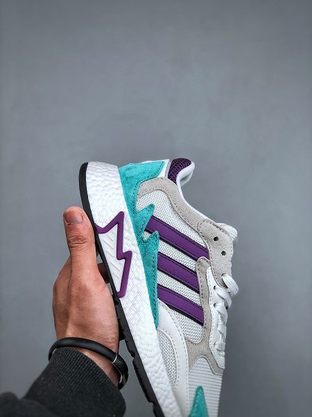 Adidas Tresc Run Boost 2025新款女生真爆米花復古休閒運動跑步鞋