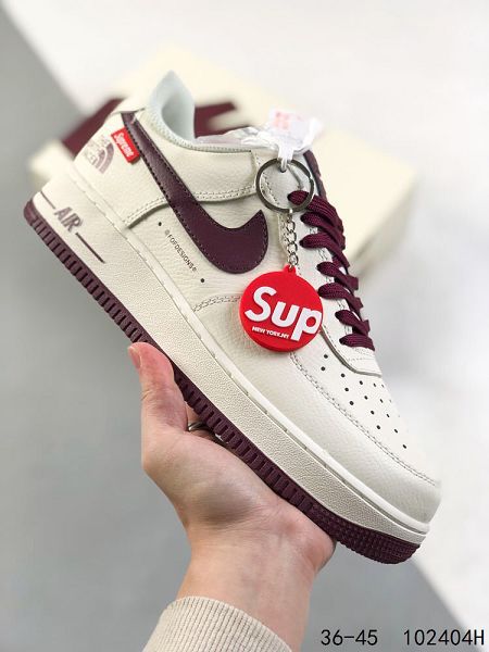 Nike Air Force 1 Low 空軍一號 Supreme北面三方聯名 男女款低幫百搭休閒運動板鞋