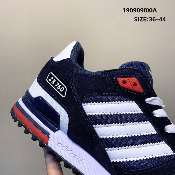 adidas originals zx750 2019新款 三葉草復古情侶款休閒慢跑鞋