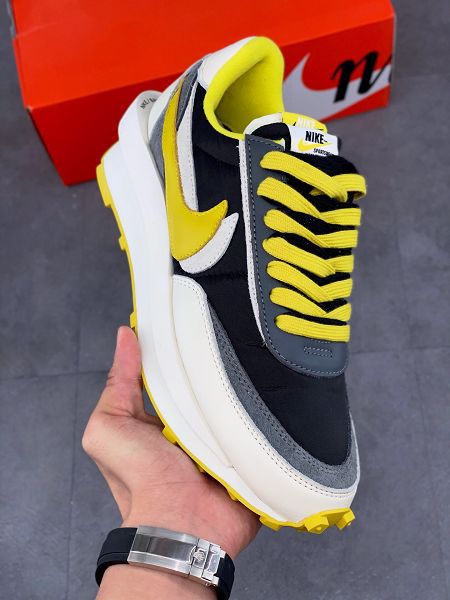 Undercover x Sacai x Nk LDWaffle 2.0 2021新款 三方聯名華夫雙鉤走秀款男女款復古老爹鞋 帶半碼