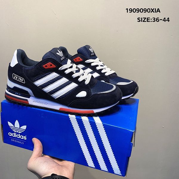 adidas originals zx750 2019新款 三葉草復古情侶款休閒慢跑鞋