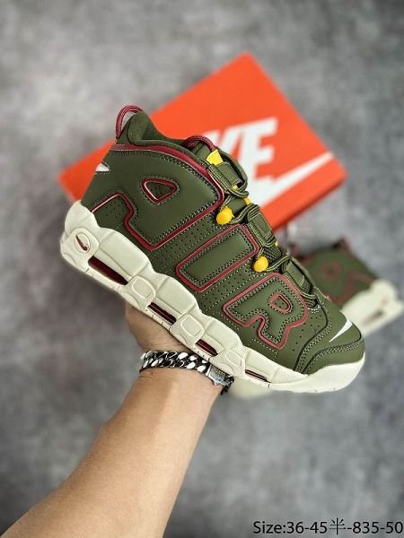 Nike Air More Uptempo 96 QS 2021新款 皮蓬大AIR經典系列男女款籃球鞋 帶半碼