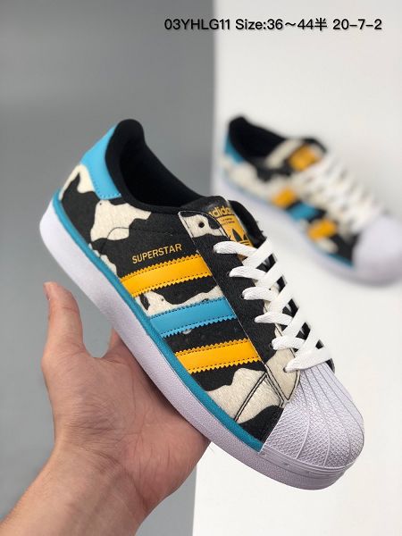 Adidas Superstar 2020新款 貝殼頭奶牛男女生低幫板鞋