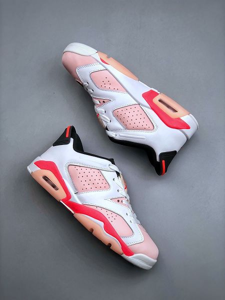 Air Jordan 6 Retro Low 2022新款 男女款水晶半透明橡膠大底籃球鞋