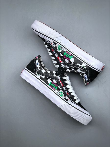 Vans Style 36 Cecon SF 2023新款 棋盤格彩色LOGO印花低幫硫化板鞋