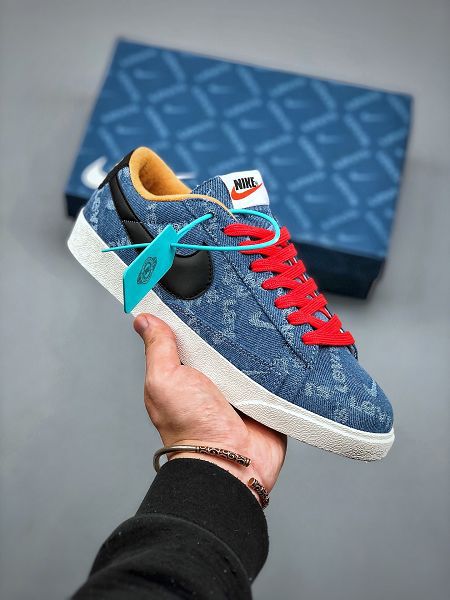 Nike Air Blazer Mid QS HH 2023新款 開拓者低幫帆布面情侶休閒板鞋