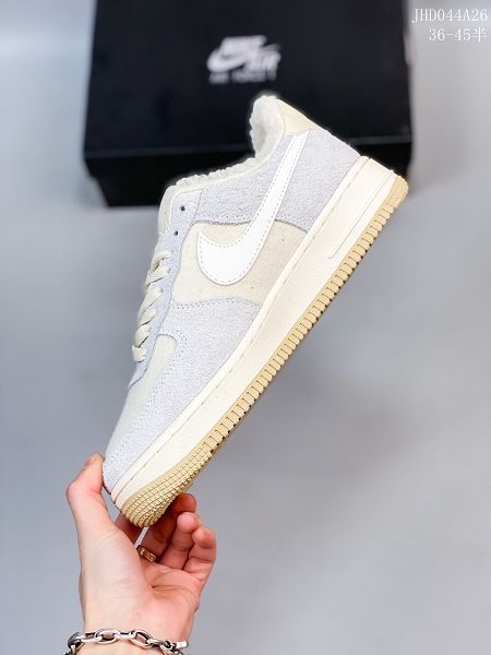 Nike Air Force 07 2021新款 加絨加厚保暖低幫男女款休閑板鞋