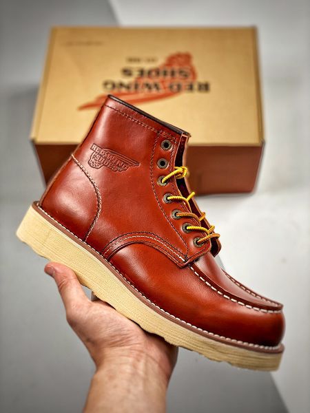 red wing 2022新款 紅翼高幫增高厚底耐磨休閒鞋