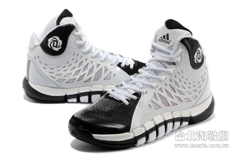 adidas Rose 773 II  玫瑰戰靴時尚男鞋 白黑色