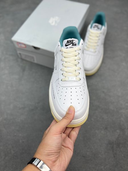 Nike Air Force 1 2023新款 空軍一號白綠橙男女生休閒運動板鞋