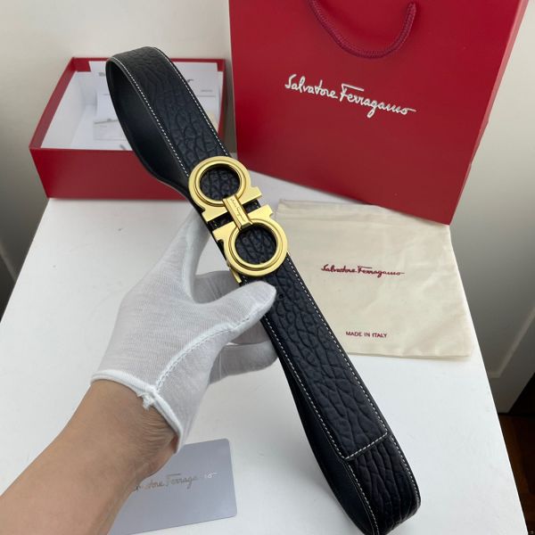 salvatore ferragamo皮帶 菲拉格慕2022新款 HF0522-1牛皮大象紋時尚腰帶