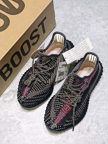 Adidas Yeezy Boost 350 V2 2020新款 真爆椰子情侶款慢跑鞋 帶半碼