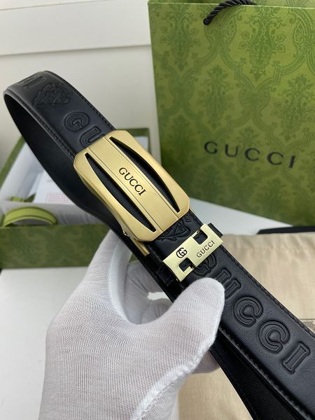 gucci皮帶 古馳2022新款皮帶 HF0522-26牛皮壓花紋時尚腰帶