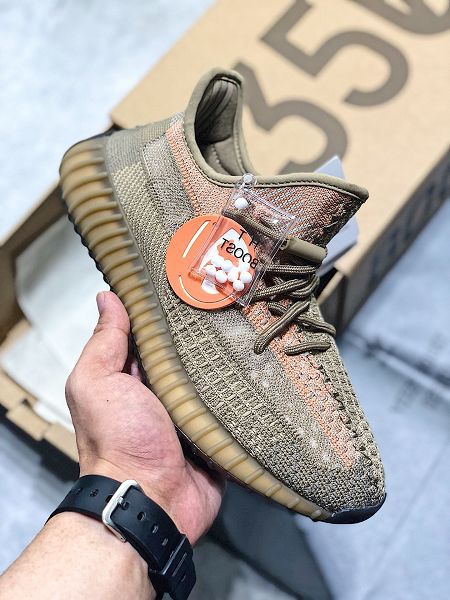 Adidas Yeezy Boost 350 V2 2020新款 真爆椰子情侶款慢跑鞋 帶半碼