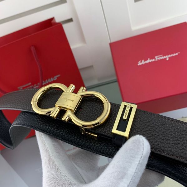 salvatore ferragamo皮帶 菲拉格慕2020新款 HF2020017牛皮荔枝紋時尚腰帶