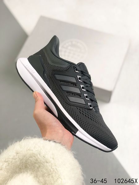 Adidas EQ21 Run 2022新款 男女款全新緩震休閑運動跑步鞋