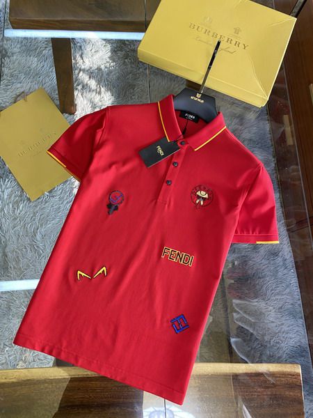fendi polo衫 2021新款 芬迪翻領短袖polo衫 MG0318款