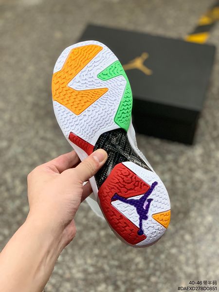 Air Jordan XXXVII Zion PF 2022新款 喬丹37代中幫鏤空緩震科技男款運動籃球鞋