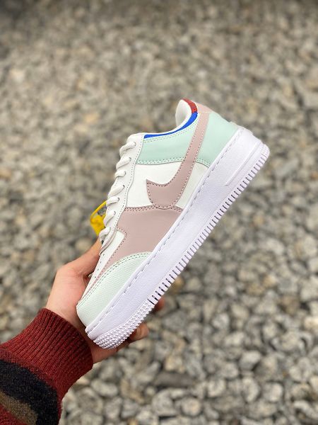 Nike WMNS Air Force 1 Shadow 2021新款 空軍一號輕量增高低幫女生板鞋 帶半碼