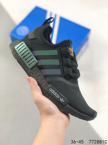 Adidas Boost NMD R1 2023新款 彈力針鞋織面男女款慢跑鞋