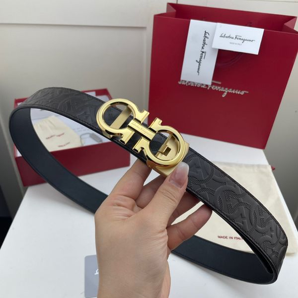 salvatore ferragamo皮帶 菲拉格慕2022新款 HF0522-12牛皮壓花紋紋時尚腰帶