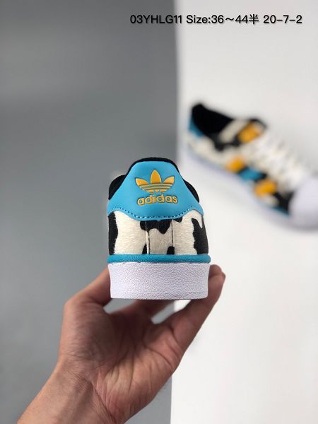 Adidas Superstar 2020新款 貝殼頭奶牛男女生低幫板鞋