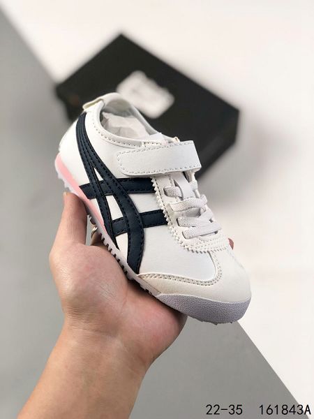 亞瑟士Onitsuka Tiger 鬼冢虎板鞋童鞋 魔術貼款