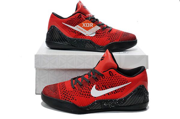 nike kobe 9代 2015新品上市 编织时尚低帮男生战靴 红色