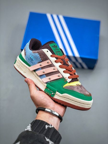 Melting Sadness x Adidas Originals Forum 84 Low 2023新款 羅馬系列魔術貼低幫復古男女款運動板鞋