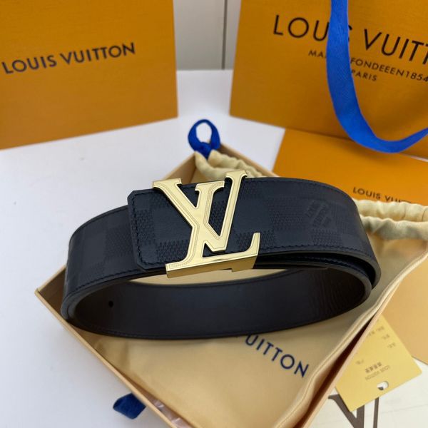 lv皮帶 路易威登2022新款 HF032803頭層牛皮壓花紋時尚腰帶