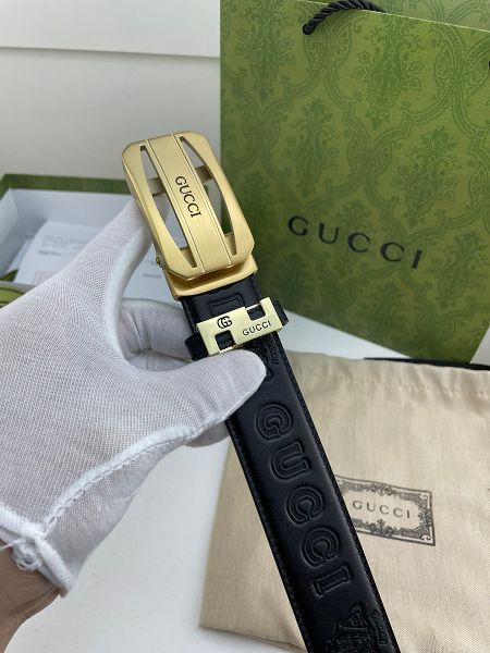 gucci皮帶 古馳2022新款皮帶 HF0522-26牛皮壓花紋時尚腰帶