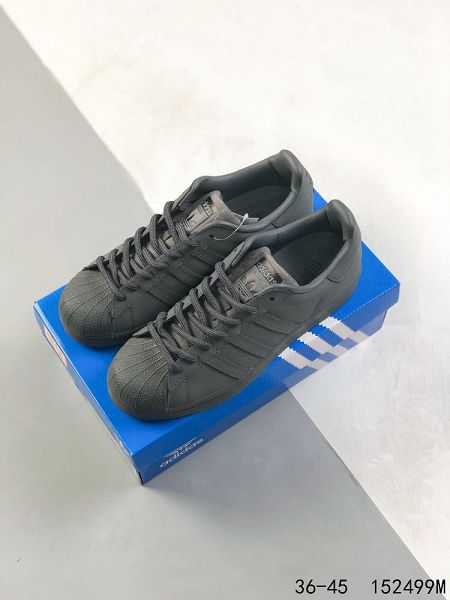 Adidas Superstar 三葉草系列 全黑色男女款貝殼頭經典休閒運動板鞋