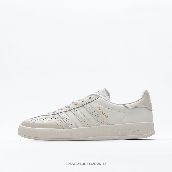 Adidas Originals Gazelle Indoor 情侶款復古三葉草防滑透明橡膠板鞋經典運動鞋