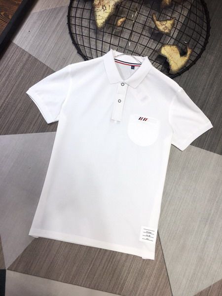 thom browne polo衫 2021新款 湯姆·布朗TB高品質翻領短袖polo衫 MG0519款