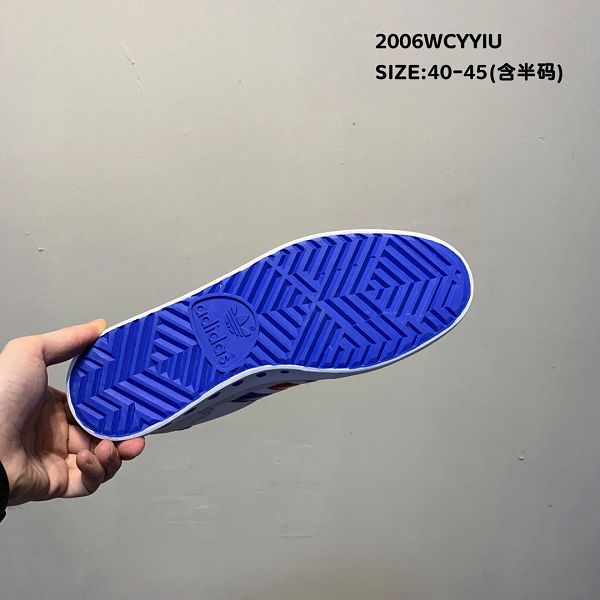 adidas 2020新款 三葉草皮面拼接低幫男生休閒板鞋