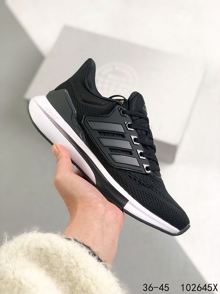 Adidas EQ21 Run 2022新款 男女款全新緩震休閑運動跑步鞋