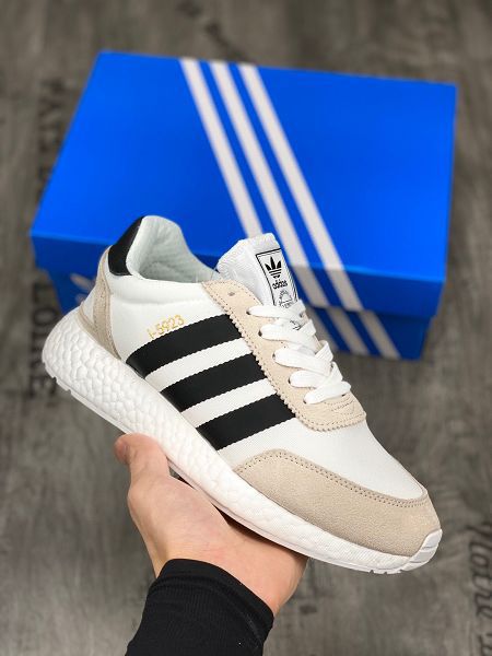 Adidas L-5923 2021新款 三葉草時尚休閒情侶款慢跑鞋 帶半碼