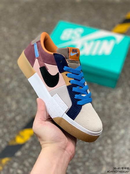 Nike Zoom Blazer Mid Premium SB 2022新款 解構馬賽克開拓者男女款運動板鞋