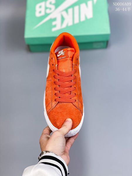 NIKE SB ZOOM BLAZER LOW系列 2023全新男女款橙色開拓者運動板鞋休閒鞋