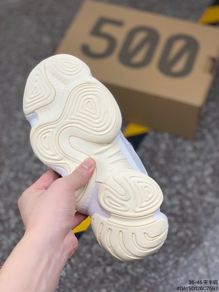 adidas Yeezy Desert Rat 2021新款 椰子500男女款休閒慢跑鞋 帶半碼