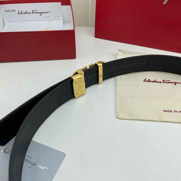 salvatore ferragamo皮帶 菲拉格慕2022新款 HF0522-8牛皮壓花紋時尚腰帶